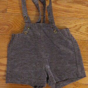 Noma Designer Fine Corduroy Brown Suspender Shorts